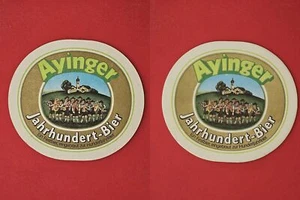 Ayinger Musikkapelle beidseitig Brauerei Bierdeckel Coaster Beermat - Picture 1 of 1