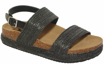 Xti 42553 sandals rafia black  - Bild 1 von 4