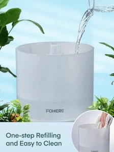 FOHERE Umidificatori per Camera Da Letto, Umidificatore Con Riempimento Superior - Foto 1 di 7