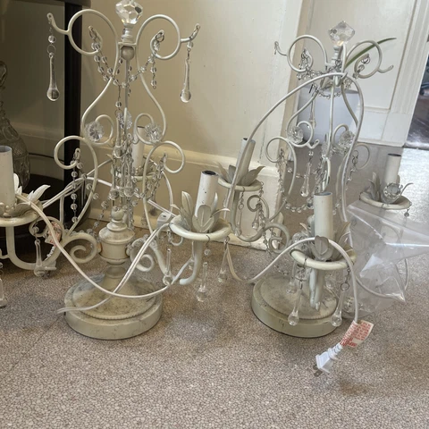 Pair of Table chandeliers antique Cover