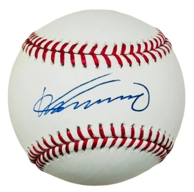 Vladimir Guerrero Montreal Expos Angels Signed Baseball Rawlings OML Beckett COA - Image 1 of 2