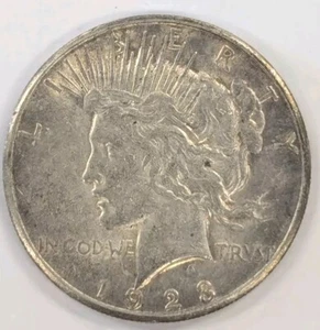 1923 S PEACE DOLLAR ~ VAM 1C ~ PITTED REVERSE ~ TOP 50 PEACE DOLLAR - Picture 1 of 2