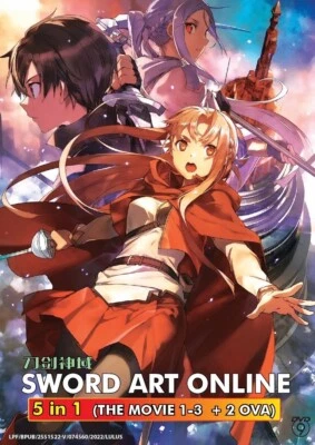 Sword Art Online (3 Movie + 2 OVA) Collection ~ English Dubbed & Subtitle ~ DVD - Image 1 of 4