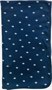Carter's weiße Elefantenmuster marineblau einlagige Decke, 31"x35" - Bild 1 von 2