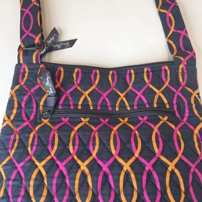 Bolso Bandolera Vera Bradley Hipster Geométrico Gris Rosa Melocotón Foto 1 de 4