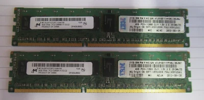 Micron MT18JSF51272PZ-1G6K1HI 8GB 2x4GB PC3-12800 DDR3-1600MHz CL11 240P Memory - Image 1 of 4