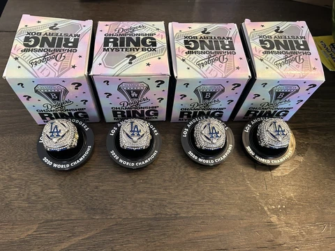 2020 Los Angeles Dodgers World Series Rings🔥 Package Of 4 Rings. SGA!🔥 Cover