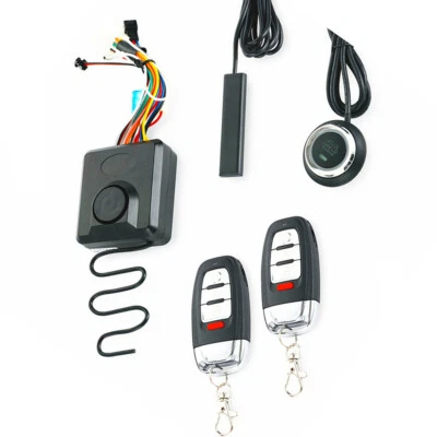 Keyless One-button Engine Start Button Anti-theft Alarm Security For Motorcycle  - Image 1 of 4