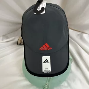 Adidas Aero ready UPF 50 Baseball Cap Youth Fit Gray With Black Trim - Picture 1 of 7