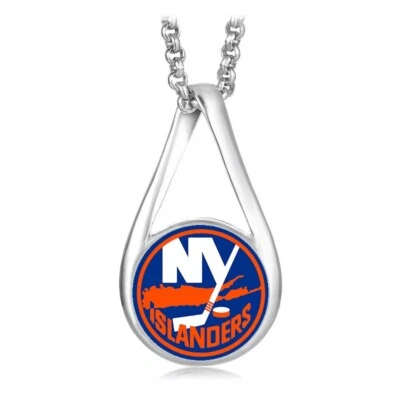New York Islanders Womens 925 Silver Necklace With Pendant Hockey Gift D28R - Image 1 of 4