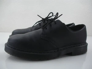 Zapatos de trabajo de cuero negro antideslizantes Doc Dr. Martens 1461 SR para hombre EE. UU. 12 UK 11 - Imagen 1 de 12