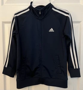 Adidas Tricot Tracksuit Jacket, Kids Size 7 - Picture 1 of 16