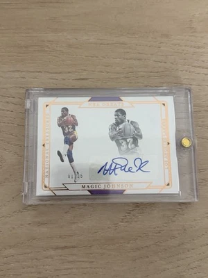 2020-21 National Treasures Magic Johnson Auto 1/25  - Image 1 of 2
