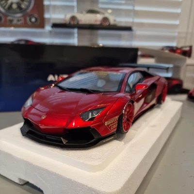 1/18 autoart lamborghini aventador metallic red ,Not Mr,cmc,exoto Stunning Peace - Image 1 of 4