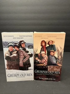 2 VHS Movies Grumpy Old Men & Grumpier Old Man New V8 - Picture 1 of 6