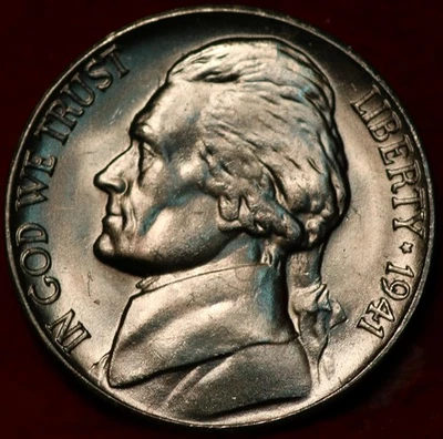 Uncirculated 1941-D Denver Mint Jefferson Nickel Not Silver - Image 1 of 2