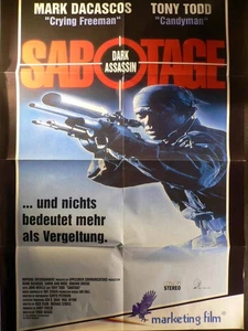 Sabotage - Mark Dacascos - Tony Todd - Videoposter A1 84x60cm gefaltet - Picture 1 of 1