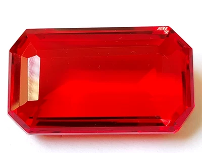 AAA+ Large Red Ruby Emerald Cut 118.7 Ct. Huge Loose Gemstone Gift for Women/Her - Image 1 of 4