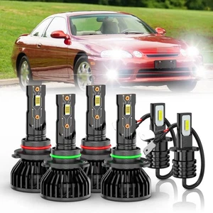 For Lexus SC300 SC400 1994-2000 LED Headlight High Low Beam Fog Light Combo Kit - Picture 1 of 17