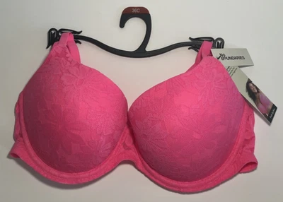 Sujetador push up de encaje No Boundaries para mujer con copa de azúcar BB rosa 36C nuevo con etiquetas Foto 1 de 4