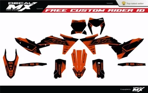 Fits KTM EXC EXC-F XC-W XCF-W 2024/25 and KTM-SX-XC-SXF-XCF-2023/24 graphic kit - Picture 1 of 2