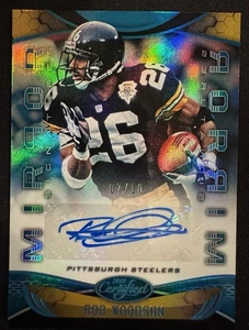 Oro certificado Panini 2019/10 Rod Woodson Steelers autógrafo automático SSP - Imagen 1 de 2
