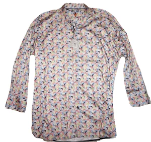 Camisa Visconti Mangas Largas GRANDE 2X Multicolor Patrón Círculo Total Nueva con Etiquetas - Imagen 1 de 6