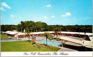 Letrero Piscina Cochera Alamo Motel Silver Springs Florida Postal - Imagen 1 de 2