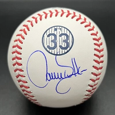 Larry Walker Number Retirement Autographed Baseball HOF Rockies Expos (JSA) - Image 1 of 2