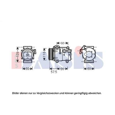 AKS DASIS Kompressor Klimaanlage Passend Für Ford Fiesta VI Mazda 2 DE • 274.87€