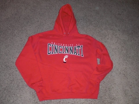 CINCINNATI BEARCATS red embroidered CHAMPION Hoodie Sweatshirt men's Large Cover