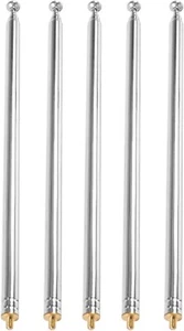 5pcs Telescopic Antenna M3 Male Thread 7 Sections AM FM Radio Universal - Picture 1 of 6