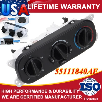 Interruptor de unidad de control de calefacción de aire acondicionado para Jeep Wrangler JK 3,8 L 2007 2008 2009 2010 Foto 1 de 4