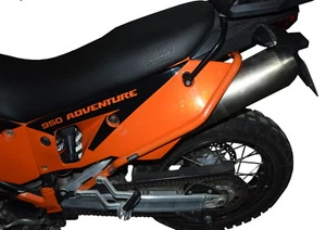 Pare carters Heed KTM 950 ADV (02-06) and KTM 990 ADV (06-12) - orange arrière - Photo 1/3