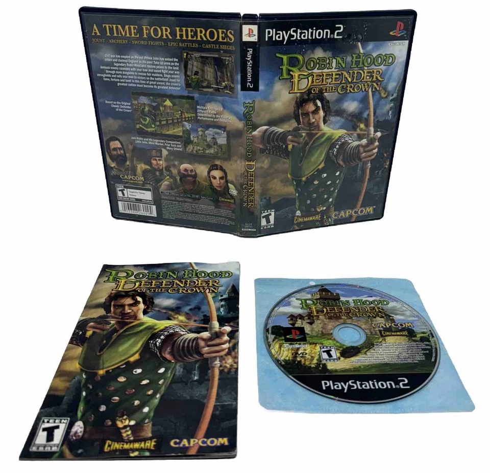 Robin Hood Defender of the Crown Playstation 2 PS2 Complete CIB w/ Manual - Image 1 of 4
