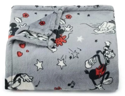 Disney CLASSIC MICKEY Mouse & Friends Plush 5x6’ THROW BLANKET The Big One NEW! - Image 1 of 2