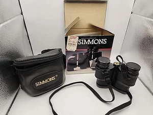 Simmons Model 60152 Sgl 7x25 Fully Coated Optics Black Binoculars With Case - Picture 1 of 20