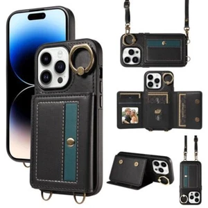 Phone Case For iPhone 16 Pro Max 15 14 13 12 11 8 XR Business Leather Wallet New - Picture 1 of 15