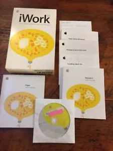 iWork 05 Academic Keynote 2 Pages Software Discs User Guides Macintosh Mac 2005 - Picture 1 of 8