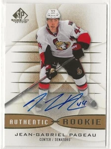 2013-14 SP Game Used Gold Autographs #179 Jean-Gabriel Pageau Ottawa - Picture 1 of 2