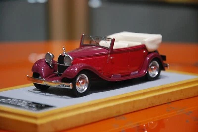 XEROX 1: 43 Red Bugatti T46 1929 vintage cabrio car resin model - Image 1 of 4