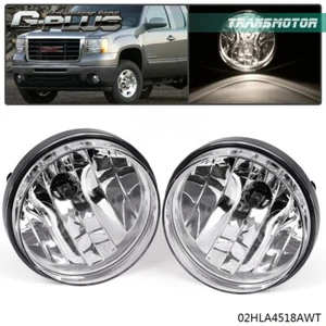 Fit For 07-13 GMC Sierra 1500 2500HD 3500HD Fog Lights Bumper Lamp Left&Right - Picture 1 of 12