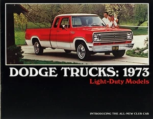 1973 Dodge Adventurer Adventurer Sport Custom Light-Duty Pickup Truck Brochure - Picture 1 of 1