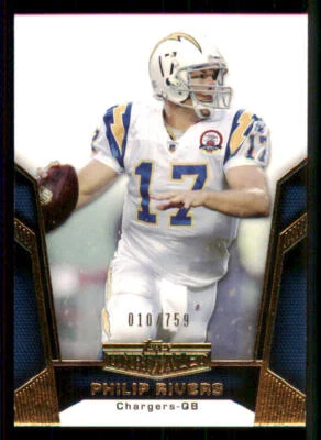 2010 Topps Unrivaled Gold 759 #36 Philip Rivers /759 - Image 1 of 2