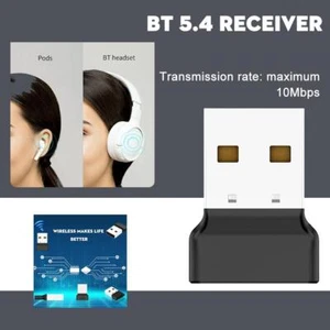 USB Bluetooth Adapter Bluetooth 5.4 Dongle Bluetooth Receivers NEW✨s 2024 D3P7 - Photo 1/9