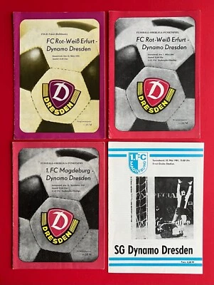 4 x DDR Fussball Programmheft 1978-80 1. FC Magdeburg - Dynamo Dresden ( F23308 - Bild 1 von 4