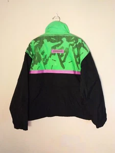 Ocean Pacific Xtreme Air Nylon Puffy ZIP Up Jacket Men's Size L/XL Vintage 80s - Picture 1 of 13