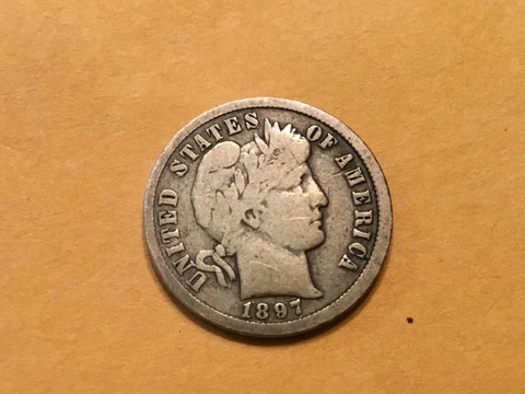 1897 O Barber Dime Cover