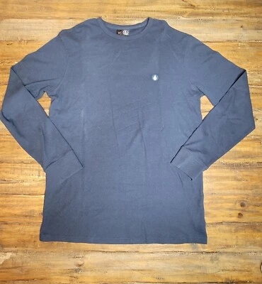 Volcom Mens Juan Largo Thermal Long-Sleeve Waffle Knit T-Shirt Blue Size XXL  - Image 1 of 4