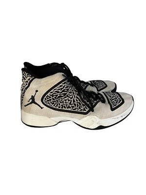 耐克 Air Jordan 29 运动鞋 水泥 黑色 白色 695515-070 9.5 码 — 第 1/4 张图片